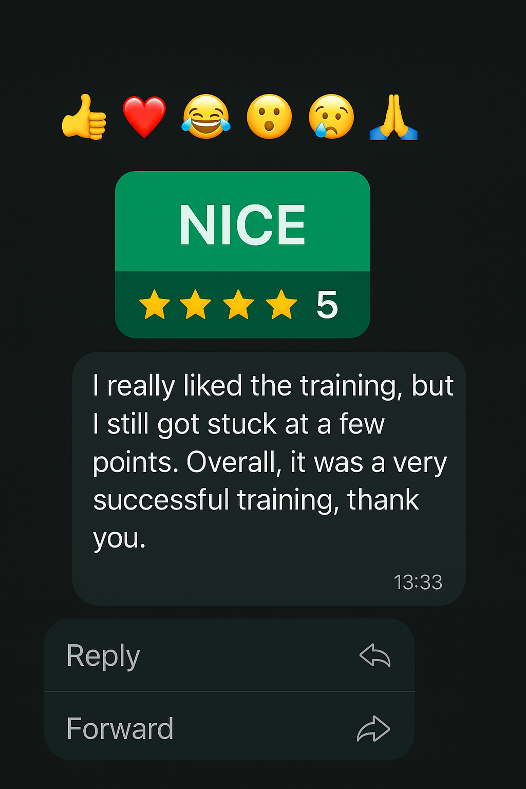 Customer WhatsApp Feedback 3
